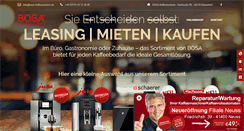 Desktop Screenshot of bosa-kaffee.de