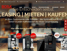 Tablet Screenshot of bosa-kaffee.de